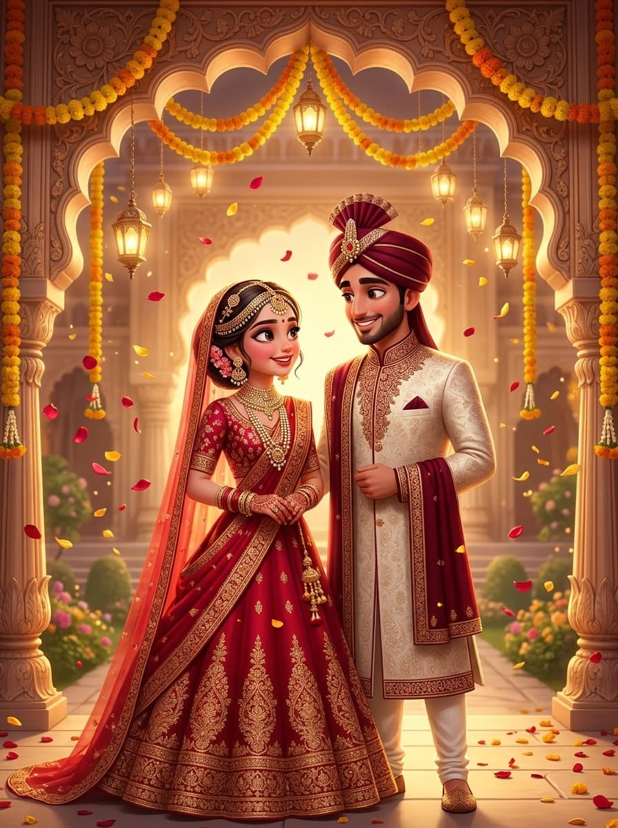 Royal wedding couple